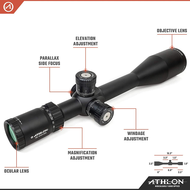 Athlon Optics Argos BTR GEN2 10-40x56 Riflescope - BLR SFP IR MOA