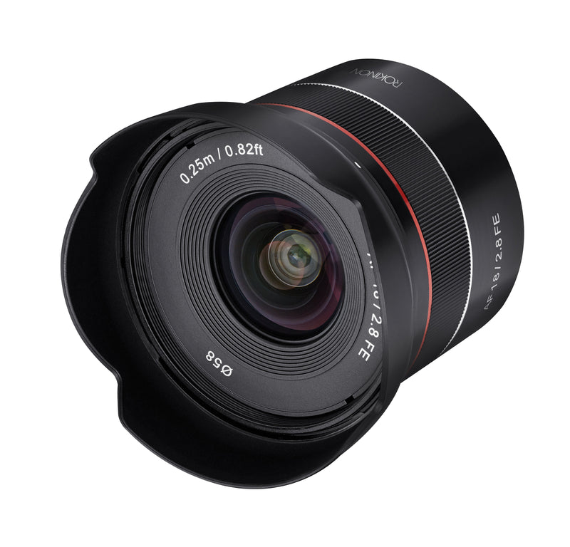 Rokinon 18mm F2.8 AF Compact Full Frame Super Wide Angle with Lens Station (Sony E)
