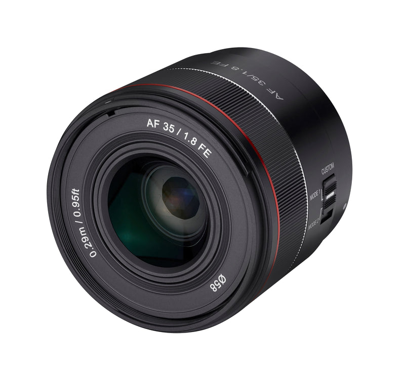 Rokinon 35mm F1.8 AF Compact Full Frame Wide Angle with Lens Station (Sony E)