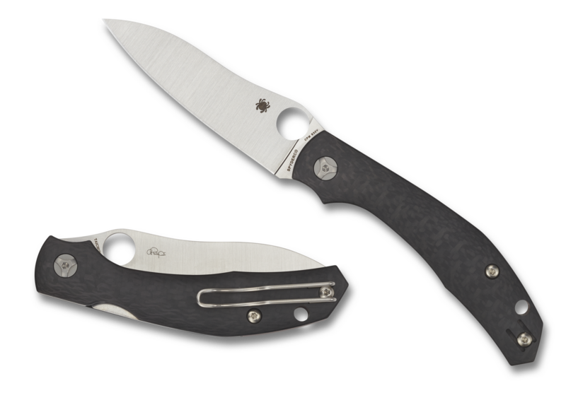 Spyderco Phillips Kapara Compression Lock Knife Carbon Fiber (3.5" Satin) C241CFP