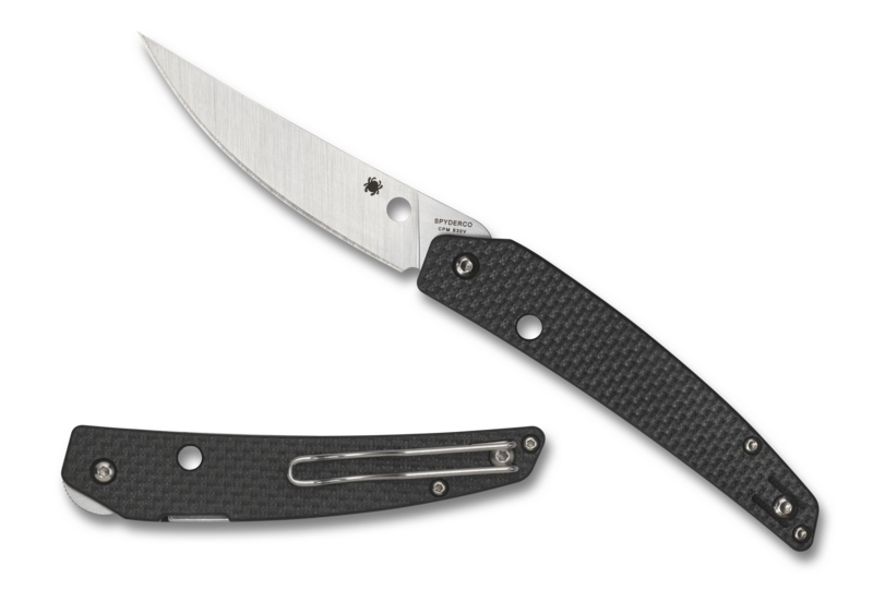 Spyderco Ikuchi Compression Lock Knife Carbon Fiber (3.26" Satin) C242CFP