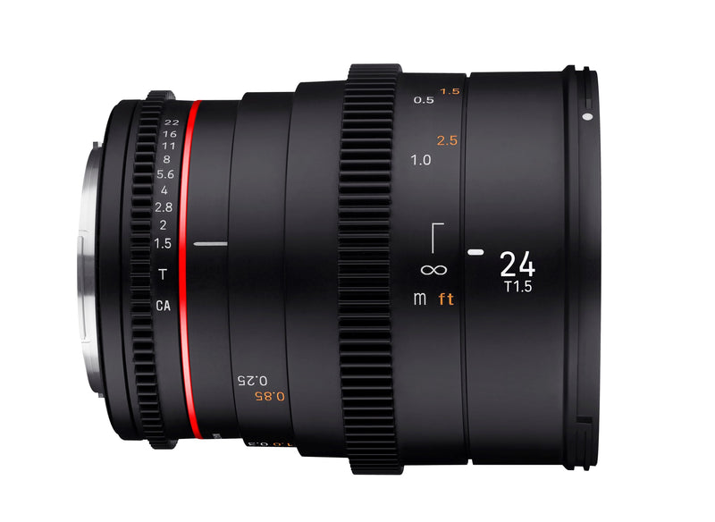 Rokinon 24, 50, 85mm T1.5 Cine DSX Lens Bundle