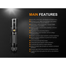 Fenix Flashlight UC35 V2.0 Rechargeable LED Flashlight - 1,000 Lumens