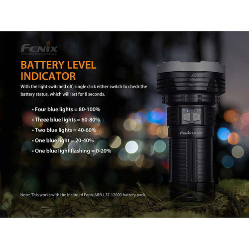 Fenix Flashlight LR40R Ultra-Compact 12,000 Lumen Rechargeable Flashlight