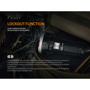 Fenix Flashlight LR40R Ultra-Compact 12,000 Lumen Rechargeable Flashlight