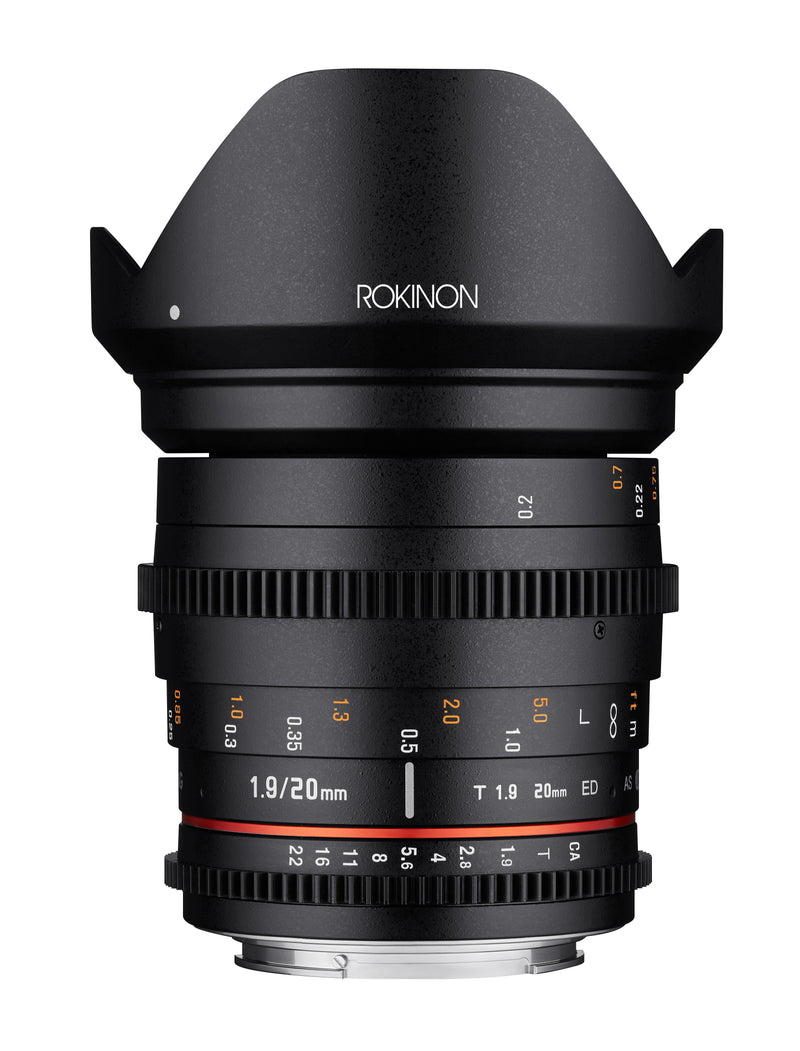 Rokinon 20mm T1.9 Full Frame Wide Angle Cine DS
