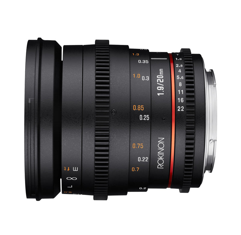 Rokinon 20mm T1.9 Full Frame Wide Angle Cine DS