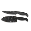 Spyderco Aqua Salt Fixed Blade Dive Knife (4.69" Black) FB23PBBK