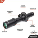 Athlon Optics Argos BTR GEN2 1-8x24 Riflescope - ATSR5 SFP IR MOA