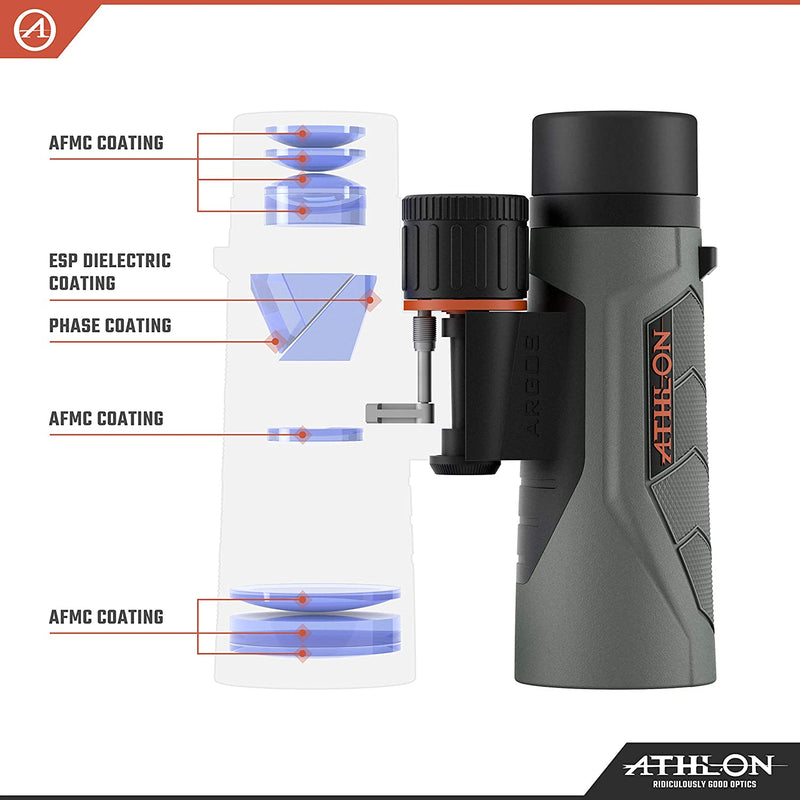 Athlon Optics Argos G2 10x42mm Roof Prism HD Binoculars