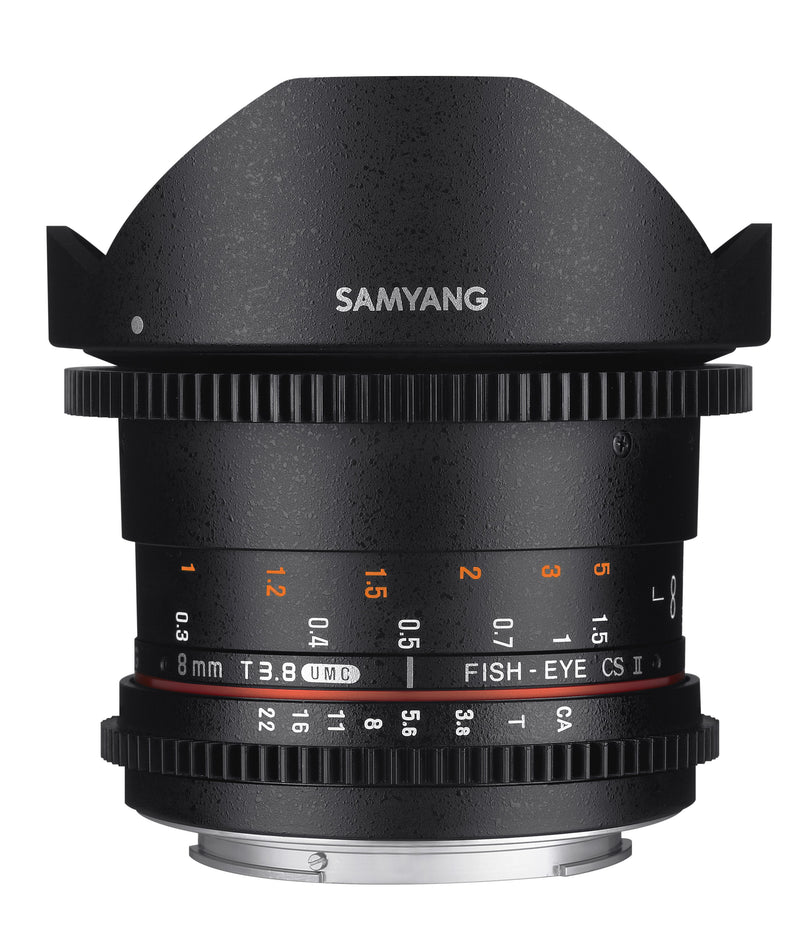 Samyang 8mm T3.8 Compact HD Fisheye