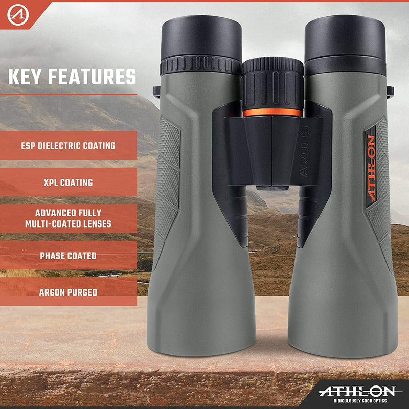 Athlon Optics Argos G2 12x50mm Roof Prism HD Binoculars