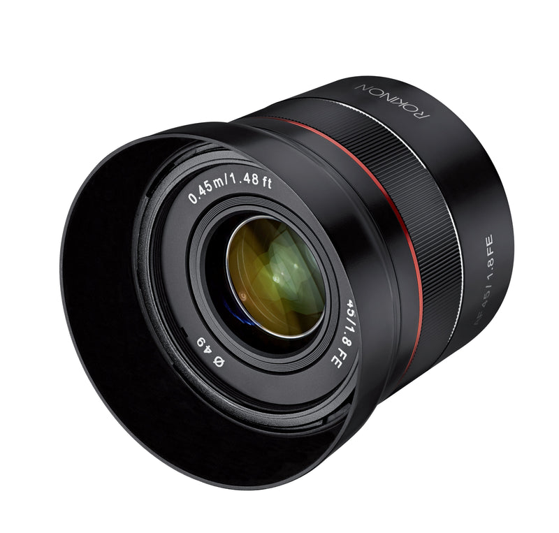 Rokinon 45mm F1.8 AF Compact Full Frame with Lens Station (Sony E)
