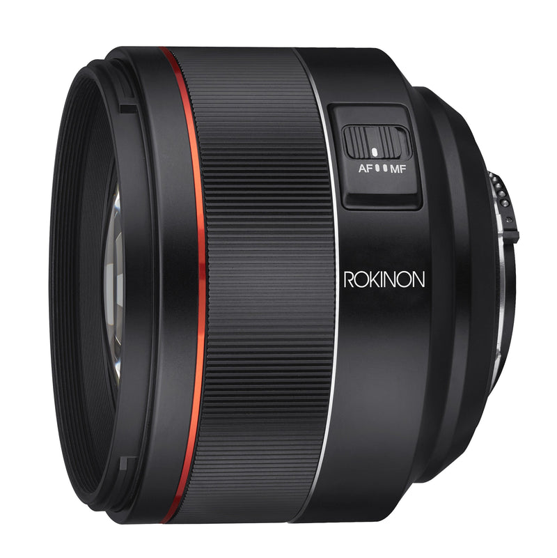 Rokinon 85mm F1.4 AF High Speed Full Frame Telephoto with Lens Station (Nikon F)