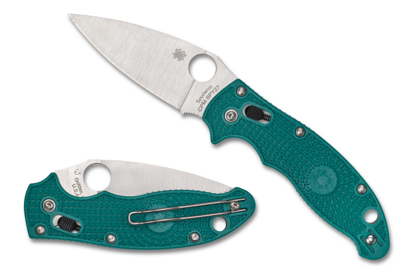Spyderco Manix 2 Lightweight Ball Lock Knife Blue FRCP (3.4" Satin SPY27) C101PCBL2