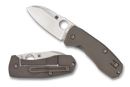 Spyderco Techno 2 Frame Lock Knife Titanium (2.55" Stonewash) C158TIP2