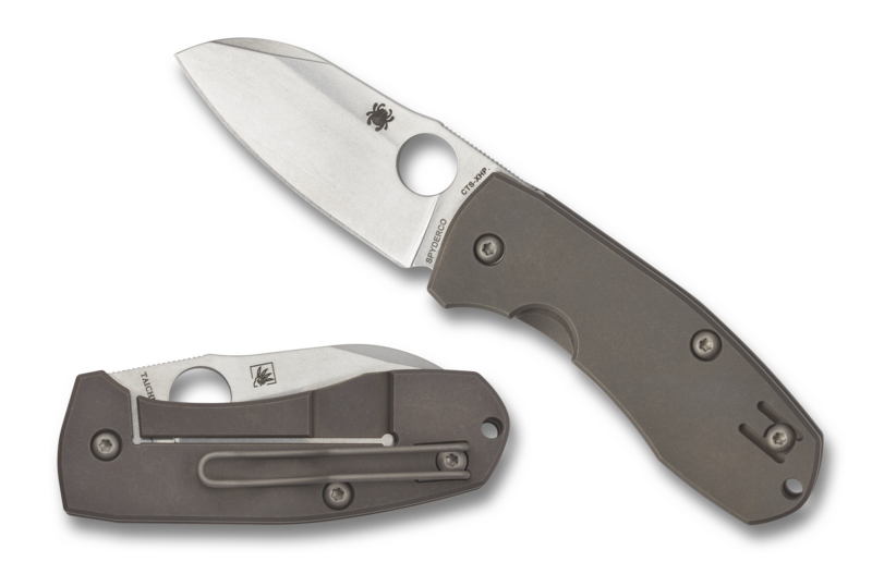 Spyderco Techno 2 Frame Lock Knife Titanium (2.55" Stonewash) C158TIP2