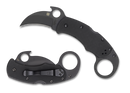 Spyderco Karahawk Folding Knife w/ Emerson Opener (2.36" Black) C170GBBKP