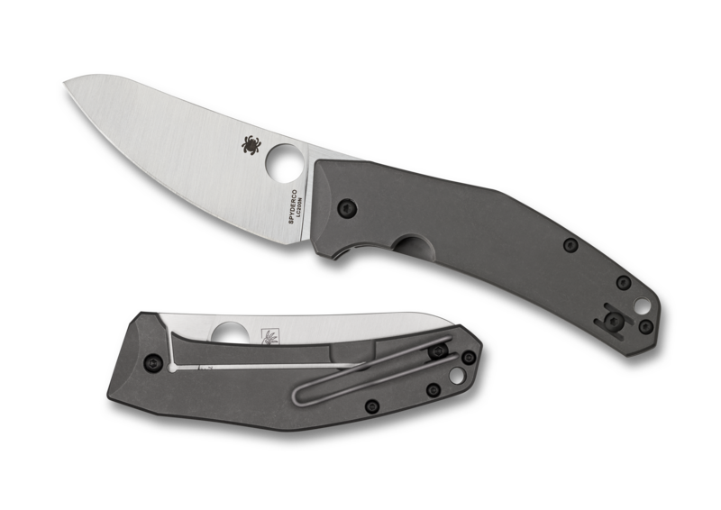 Spyderco SpydieChef Frame Lock Knife Gray Ti (3.3" Satin) C211TIP