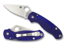 Spyderco Para 3 Compression Lock Knife Dark Blue G-10 (3" Satin S110V) C223GPDBL