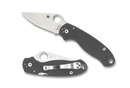 Spyderco Para 3 Knife Dark Gray G-10 (3" Stonewash Maxamet) C223GPDGY