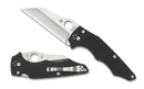 Spyderco YoJumbo Compression Lock Knife Black G-10 (4" Satin S30V) C253GP