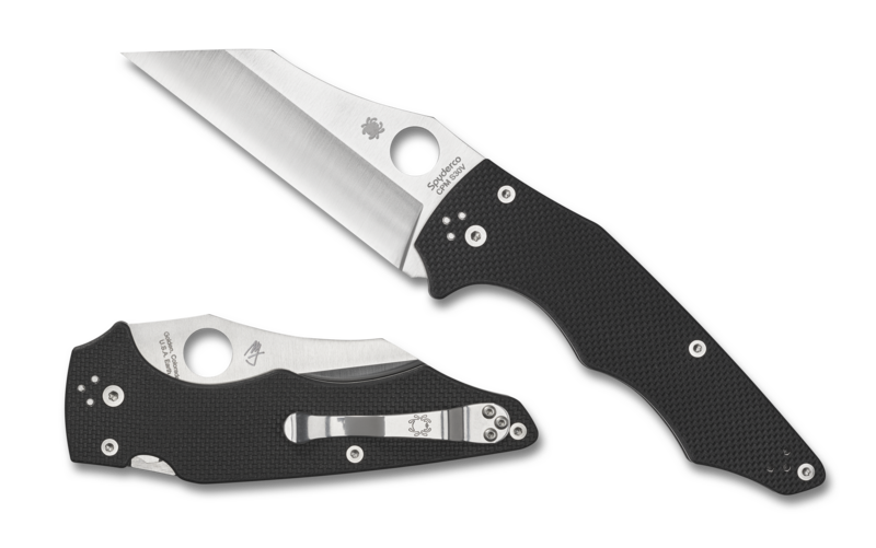 Spyderco YoJumbo Compression Lock Knife Black G-10 (4" Satin S30V) C253GP