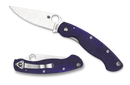 Spyderco Military Knife Dark Blue G-10 (4" Satin CPM-S110V) C36GPDBL