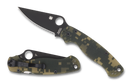 Spyderco Paramilitary 2 Knife Digi Camo G-10 (3.4" Black S30V) C81GPCMOBK2