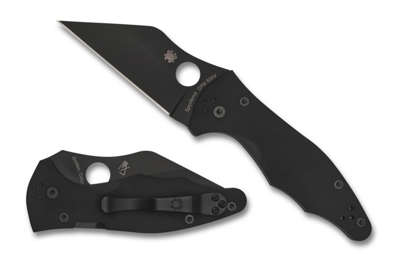 Spyderco Yojimbo 2 Compression Lock Knife Black G-10 (3.2" Black) C85GPBBK2