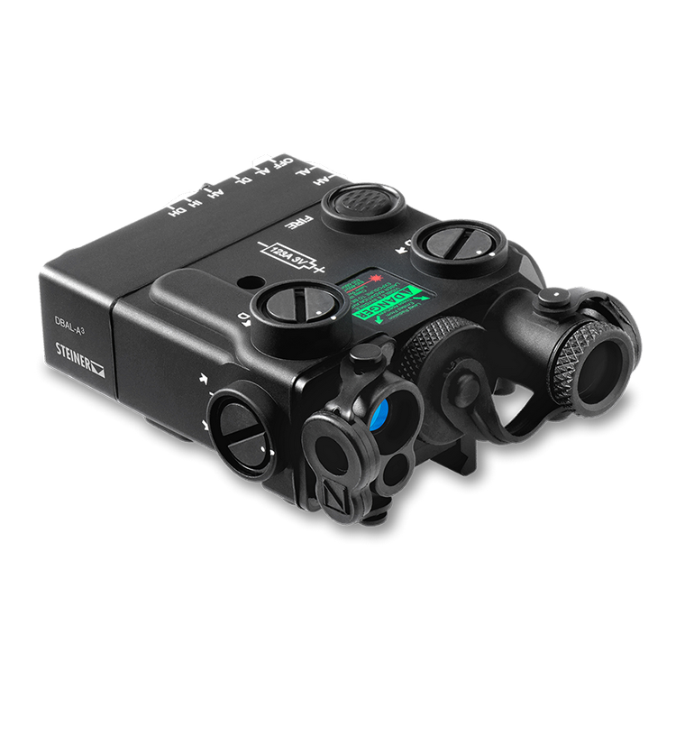 Steiner DBAL-A3 class 1/3R Civilian Visible Green/IR Laser Sight with IR Illuminator