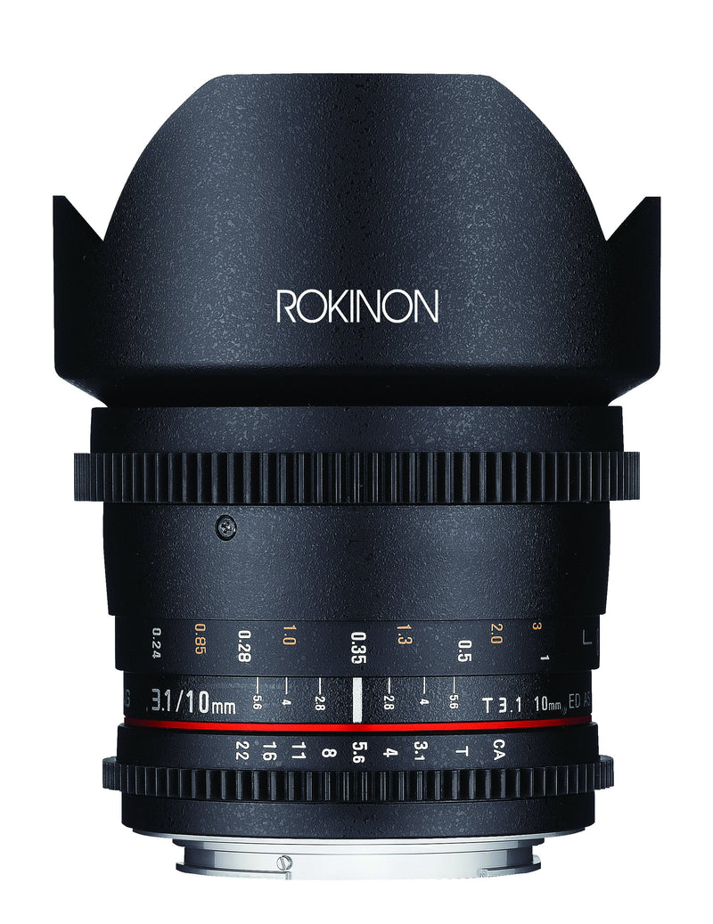 Rokinon 10mm T3.1 Ultra Wide Angle Cine DS