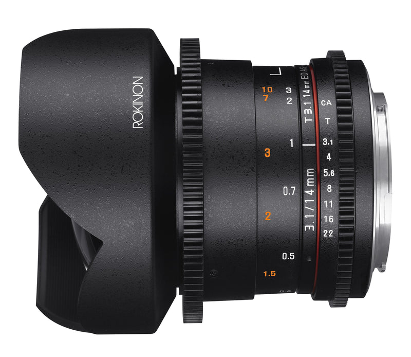 Rokinon 14mm T3.1 Full Frame Ultra Wide Angle Cine DS