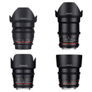 Rokinon 16, 35, 50, 85mm Cine DS Lens Bundle
