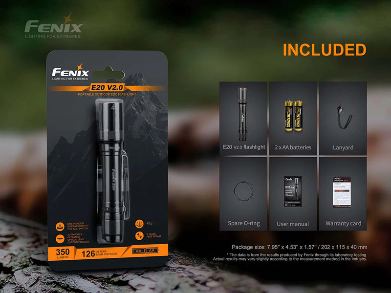 Fenix E20 V2.0 AA Flashlight Fenix E20 V2.0 AA Flashlight