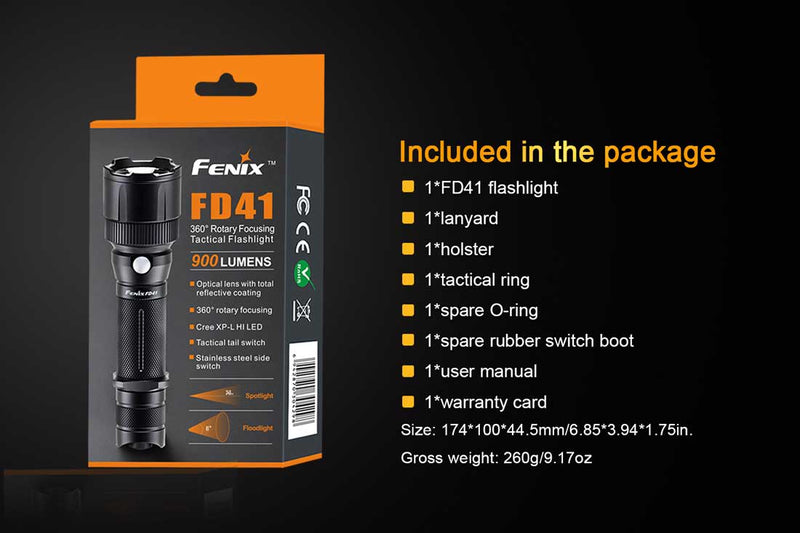 Fenix Flashlight FD41 Focus LED Flashlight