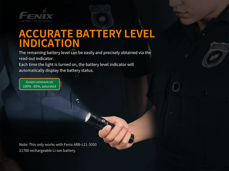 Fenix Flashlight PD36R Rechargeable Tactical Flashlight