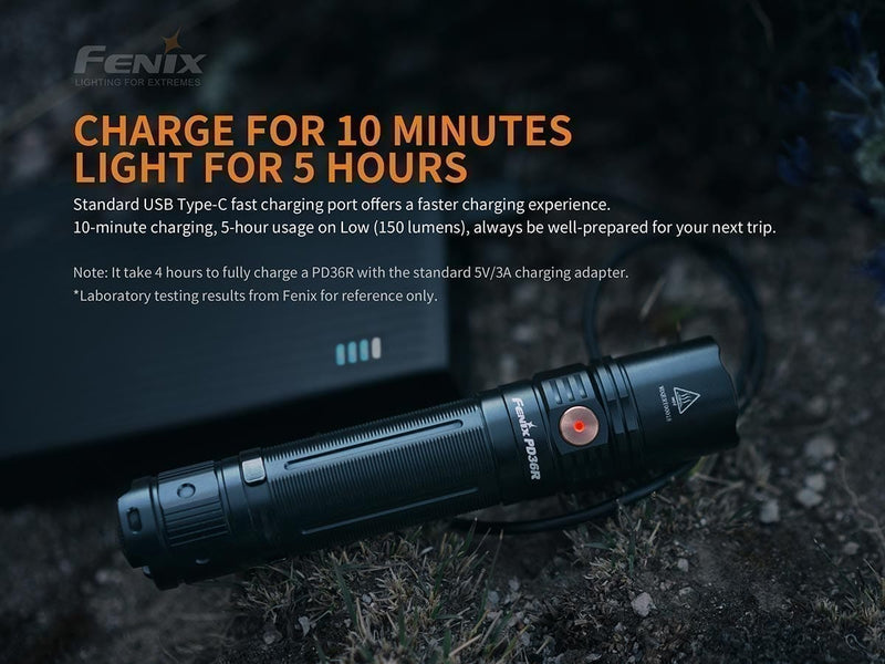 Fenix Flashlight PD36R Rechargeable Tactical Flashlight