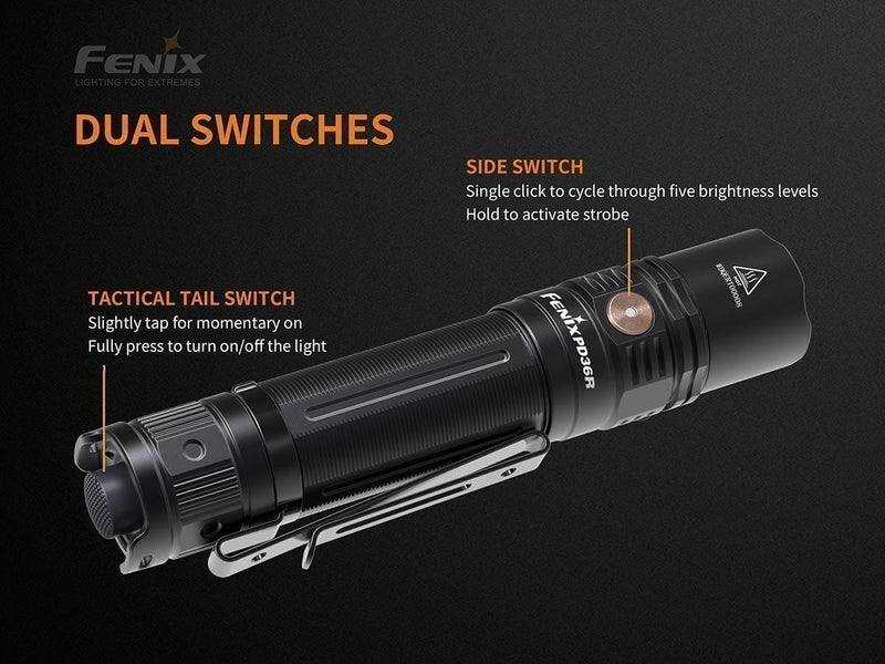 Fenix Flashlight PD36R Rechargeable Tactical Flashlight
