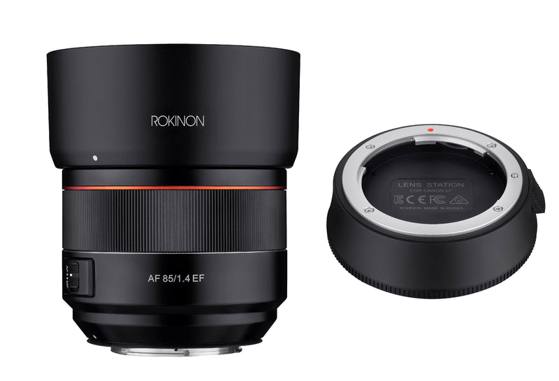 Rokinon 85mm F1.4 AF High Speed Full Frame Telephoto with Lens Station (Canon EF)