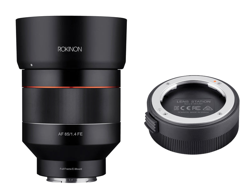 Rokinon 85mm F1.4 AF Full Frame Telephoto with Lens Station (Sony E)
