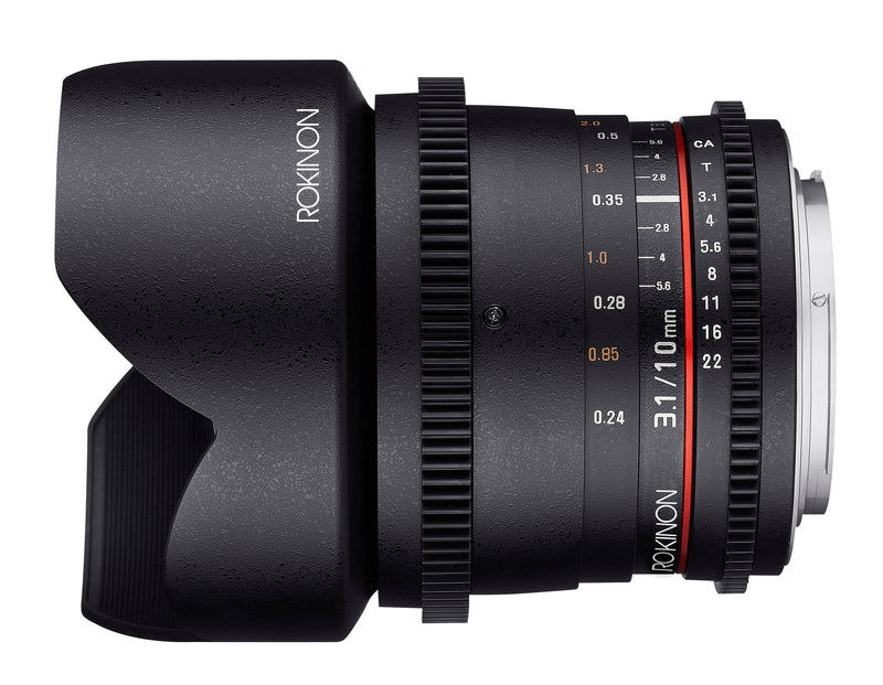 Rokinon 10mm T3.1 Ultra Wide Angle Cine DS