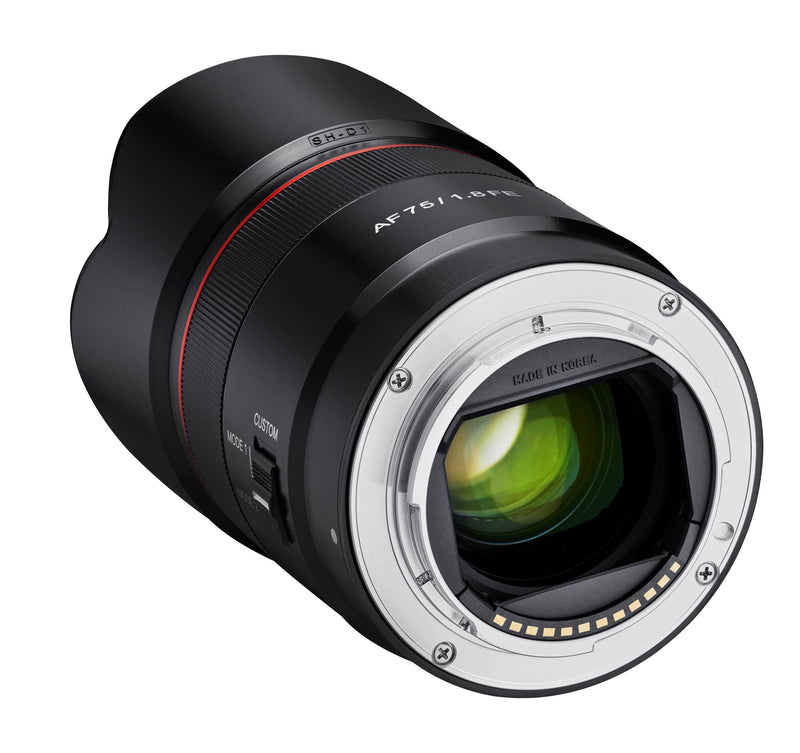 Rokinon 75mm F1.8 AF Compact Full Frame Telephoto (Sony E)