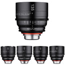 XEEN 24, 35, 50, 85, 135mm Pro Cinema Lens Bundle