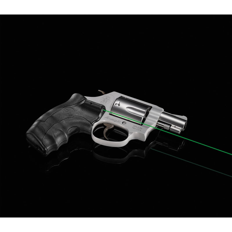 Crimson Trace LG-305G Green LASERGRIPS® for Smith & Wesson J-Frame Round Butt (Extended Grip)